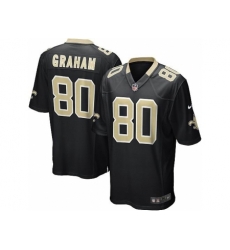 Nike New Orleans Saints 80 Jimmy Graham black Game NFL Jersey Nike New Orleans Saints 80 Jimmy Graham black Game NFL Jersey