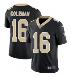 Nike Saints #16 Brandon Coleman Black Team Color Mens Stitched NFL Vapor Untouchable Limited Jersey Nike Saints #16 Brandon Coleman Black Team Color Mens Stitched NFL Vapor Untouchable Limited Jersey