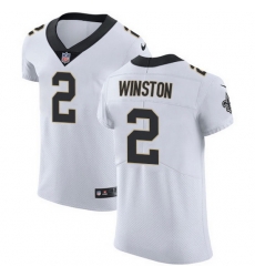 Nike Saints 2 Jameis Winston White Men Stitched NFL New Elite Jersey Nike Saints 2 Jameis Winston White Men Stitched NFL New Elite Jersey