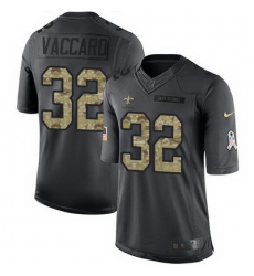 Nike Saints #32 Kenny Vaccaro Black Mens Stitched NFL Limited 2016 Salute To Service Jersey Nike Saints #32 Kenny Vaccaro Black Mens Stitched NFL Limited 2016 Salute To Service Jersey