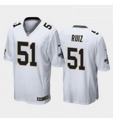 men cesar ruiz new orleans saints white game jersey men cesar ruiz new orleans saints white game jersey