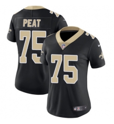 Nike Saints #75 Andrus Peat Black Team Color Womens Stitched NFL Vapor Untouchable Limited Jersey Nike Saints #75 Andrus Peat Black Team Color Womens Stitched NFL Vapor Untouchable Limited Jersey
