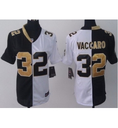 Women Nike New Orleans Saints 32 Kenny Vaccaro Black White Split NFL Jerseys Women Nike New Orleans Saints 32 Kenny Vaccaro Black White Split NFL Jerseys