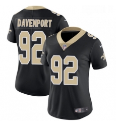 Womens Nike New Orleans Saints 92 Marcus Davenport Black Team Color Stitched NFL Vapor Untouchable Limited Jersey Womens Nike New Orleans Saints 92 Marcus Davenport Black Team Color Stitched NFL Vapor Untouchable Limited Jersey
