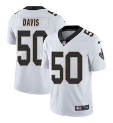 Nike Saints #50 DeMario Davis White Youth Stitched NFL Vapor Untouchable Limited Jersey Nike Saints #50 DeMario Davis White Youth Stitched NFL Vapor Untouchable Limited Jersey