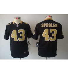Nike Youth New Orleans Saints #43 Darren Sproles Black Limited Jerseys Nike Youth New Orleans Saints #43 Darren Sproles Black Limited Jerseys