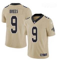 Saints #9 Drew Brees Gold Youth Stitched Football Limited Inverted Legend Jersey Saints #9 Drew Brees Gold Youth Stitched Football Limited Inverted Legend Jersey