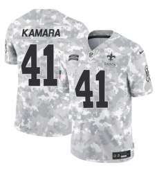 Youth New Orleans Saints 41 Alvin Kamara 2024 F U S E Arctic Camo Salute To Service Limited Stitched Football Jersey Youth New Orleans Saints 41 Alvin Kamara 2024 F U S E Arctic Camo Salute To Service Limited Stitched Football Jersey