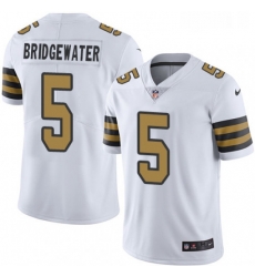 Youth Nike New Orleans Saints 5 Teddy Bridgewater Limited White Rush Vapor Untouchable NFL Jersey Youth Nike New Orleans Saints 5 Teddy Bridgewater Limited White Rush Vapor Untouchable NFL Jersey