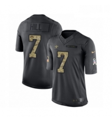 Youth Nike New Orleans Saints 7 Taysom Hill Limited Black 2016 Salute to Service NFL Jersey Youth Nike New Orleans Saints 7 Taysom Hill Limited Black 2016 Salute to Service NFL Jersey