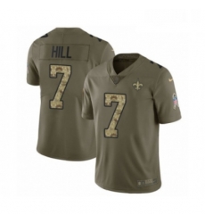 Youth Nike New Orleans Saints 7 Taysom Hill Limited Olive Camo 2017 Salute to Service NFL Jersey Youth Nike New Orleans Saints 7 Taysom Hill Limited Olive Camo 2017 Salute to Service NFL Jersey