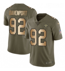 Youth Nike New Orleans Saints 92 Marcus Davenport Olive Gold Stitched NFL Limited 2017 Salute to Service Jersey Youth Nike New Orleans Saints 92 Marcus Davenport Olive Gold Stitched NFL Limited 2017 Salute to Service Jersey
