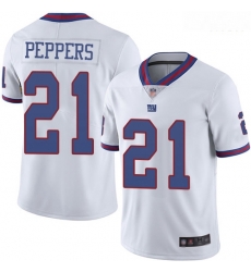 Giants 21 Jabrill Peppers White Men Stitched Football Limited Rush Jersey Giants 21 Jabrill Peppers White Men Stitched Football Limited Rush Jersey
