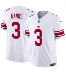 Men New York Giants 3 Deonte Banks White 2023 F U S E Vapor Untouchable Limited Stitched Jersey Men New York Giants 3 Deonte Banks White 2023 F U S E Vapor Untouchable Limited Stitched Jersey