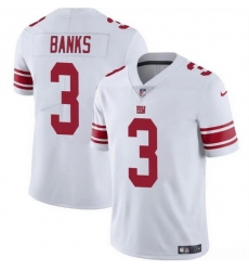 Men New York Giants 3 Deonte Banks White Vapor Untouchable Limited Stitched Jersey Men New York Giants 3 Deonte Banks White Vapor Untouchable Limited Stitched Jersey