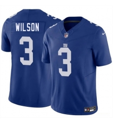 Men New York Giants 3 Russell Wilson Blue 2025 F U S E Vapor Untouchable Limited Stitched Jersey Men New York Giants 3 Russell Wilson Blue 2025 F U S E Vapor Untouchable Limited Stitched Jersey