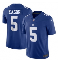 Men New York Giants 5 Jacob Eason Blue 2023 F U S E Vapor Untouchable Limited Stitched Jersey Men New York Giants 5 Jacob Eason Blue 2023 F U S E Vapor Untouchable Limited Stitched Jersey