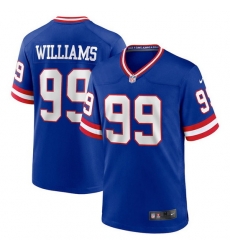 Men New York Giants 99 Leonard Williams Royal Classic Retired Player Stitched Game Jersey Men New York Giants 99 Leonard Williams Royal Classic Retired Player Stitched Game Jersey