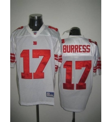 Men Reebok New York Giants Plaxico Burress #17 Stitched White NFL Jersey Men Reebok New York Giants Plaxico Burress #17 Stitched White NFL Jersey