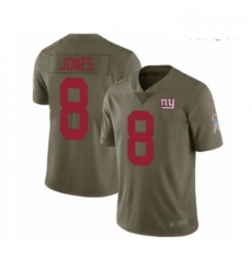 Mens New York Giants 8 Daniel Jones Limited Olive 2017 Salute to Service Football Jersey Mens New York Giants 8 Daniel Jones Limited Olive 2017 Salute to Service Football Jersey