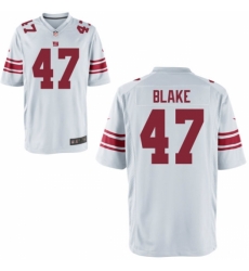 Mens Nike Giants #47 Valentino Blake White Elite Jersey Mens Nike Giants #47 Valentino Blake White Elite Jersey
