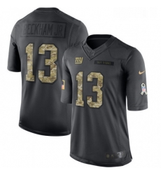 Mens Nike New York Giants 13 Odell Beckham Jr Limited Black 2016 Salute to Service NFL Jersey Mens Nike New York Giants 13 Odell Beckham Jr Limited Black 2016 Salute to Service NFL Jersey