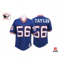 Mitchell and Ness New York Giants 56 Lawrence Taylor Blue Authentic Throwback NFL Jersey Mitchell and Ness New York Giants 56 Lawrence Taylor Blue Authentic Throwback NFL Jersey