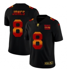 New York Giants 8 Daniel Jones Men Black Nike Red Orange Stripe Vapor Limited NFL Jersey New York Giants 8 Daniel Jones Men Black Nike Red Orange Stripe Vapor Limited NFL Jersey