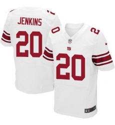 Nike Giants #20 Janoris Jenkins White Mens Stitched NFL Elite Jersey Nike Giants #20 Janoris Jenkins White Mens Stitched NFL Elite Jersey