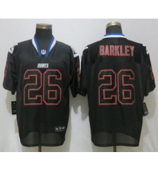 Nike Giants #26 Saquon Barkley Black Lights Out Elite Jersey Nike Giants #26 Saquon Barkley Black Lights Out Elite Jersey