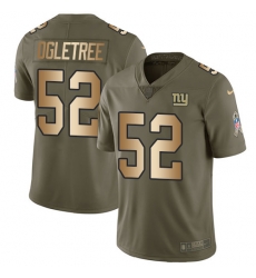 Nike Giants #52 Alec Ogletree Olive Gold Mens Stitched NFL Limited 2017 Salute To Service Jersey Nike Giants #52 Alec Ogletree Olive Gold Mens Stitched NFL Limited 2017 Salute To Service Jersey