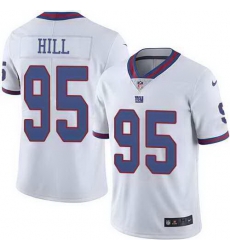 Nike New York Giants 95 B J Hill White Mens Stitched NFL Limited Rush Jersey Nike New York Giants 95 B J Hill White Mens Stitched NFL Limited Rush Jersey