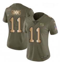 Womens Nike New York Giants 11 Phil Simms Limited OliveGold 2017 Salute to Service NFL Jersey Womens Nike New York Giants 11 Phil Simms Limited OliveGold 2017 Salute to Service NFL Jersey