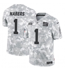 Youth New York Giants 1 Malik Nabers 2024 F U S E Arctic Camo Salute To Service Limited Stitched Football Jersey Youth New York Giants 1 Malik Nabers 2024 F U S E Arctic Camo Salute To Service Limited Stitched Football Jersey