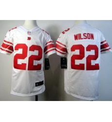Youth Nike New York Giants 22 Wilson White Nike NFL Jerseys Youth Nike New York Giants 22 Wilson White Nike NFL Jerseys