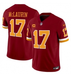 Men Washington Commanders 17 Terry McLaurin Burgundy 2025 F U S E 4 Star C Patch Throwback Limited Stitched Football Jersey Men Washington Commanders 17 Terry McLaurin Burgundy 2025 F U S E 4 Star C Patch Throwback Limited Stitched Football Jersey