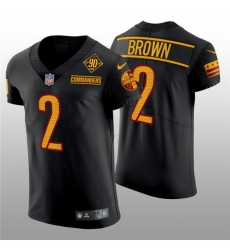 Men Washington Commanders 2 Dyami Brown 90th Anniversary Black Elite Stitched Jersey Men Washington Commanders 2 Dyami Brown 90th Anniversary Black Elite Stitched Jersey