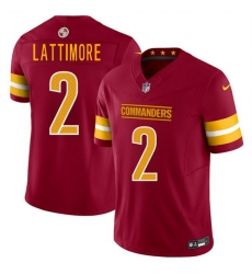 Men Washington Commanders 2 Marshon Lattimore Burgundy 2025 F U S E Vapor Limited Stitched Football Jersey Men Washington Commanders 2 Marshon Lattimore Burgundy 2025 F U S E Vapor Limited Stitched Football Jersey