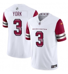Men Washington Commanders 3 Cade York White 2024 F U S E Vapor Limited Stitched Football Jersey Men Washington Commanders 3 Cade York White 2024 F U S E Vapor Limited Stitched Football Jersey