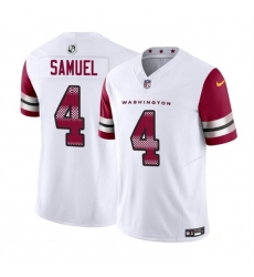Men Washington Commanders 4 Curtis Samuel White 2023 F U S E Vapor Limited Stitched Football Jersey Men Washington Commanders 4 Curtis Samuel White 2023 F U S E Vapor Limited Stitched Football Jersey