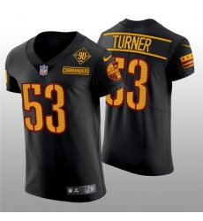 Men Washington Commanders 53 Trai Turner 90th Anniversary Black Elite Stitched Jersey Men Washington Commanders 53 Trai Turner 90th Anniversary Black Elite Stitched Jersey