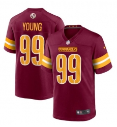 Men Washington Commanders 99 Chase Young 2022 Burgundy Game Stitched Jersey Men Washington Commanders 99 Chase Young 2022 Burgundy Game Stitched Jersey