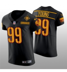 Men Washington Commanders 99 Chase Young 90th Anniversary Black Elite Stitched Jersey Men Washington Commanders 99 Chase Young 90th Anniversary Black Elite Stitched Jersey