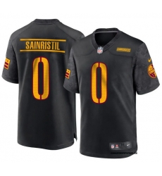 Men's Nike Washington Commanders Mike Sainristil Burgundy #0 Black F U S E Jersey Men's Nike Washington Commanders Mike Sainristil Burgundy #0 Black F U S E Jersey