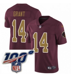 Mens Nike Washington Redskins 14 Ryan Grant Burgundy RedGold Number Alternate 80TH Anniversary Vapor Untouchable Limited Stitched 100th anniversary Neck Pa Mens Nike Washington Redskins 14 Ryan Grant Burgundy RedGold Number Alternate 80TH Anniversary Vapor Untouchable Limited Stitched 100th anniversary Neck Pa