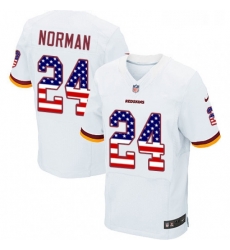 Mens Nike Washington Redskins 24 Josh Norman Elite White Road USA Flag Fashion NFL Jersey Mens Nike Washington Redskins 24 Josh Norman Elite White Road USA Flag Fashion NFL Jersey