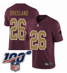 Mens Nike Washington Redskins 26 Bashaud Breeland Burgundy RedGold Number Alternate 80TH Anniversary Vapor Untouchable Limited Stitched 100th anniversary N Mens Nike Washington Redskins 26 Bashaud Breeland Burgundy RedGold Number Alternate 80TH Anniversary Vapor Untouchable Limited Stitched 100th anniversary N