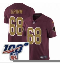Mens Nike Washington Redskins 68 Russ Grimm Burgundy RedGold Number Alternate 80TH Anniversary Vapor Untouchable Limited Stitched 100th anniversary Neck Pa Mens Nike Washington Redskins 68 Russ Grimm Burgundy RedGold Number Alternate 80TH Anniversary Vapor Untouchable Limited Stitched 100th anniversary Neck Pa