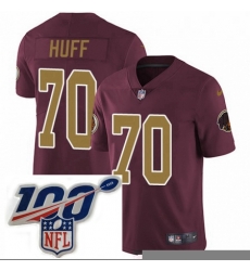 Mens Nike Washington Redskins 70 Sam Huff Burgundy RedGold Number Alternate 80TH Anniversary Vapor Untouchable Limited Stitched 100th anniversary Neck Patc Mens Nike Washington Redskins 70 Sam Huff Burgundy RedGold Number Alternate 80TH Anniversary Vapor Untouchable Limited Stitched 100th anniversary Neck Patc
