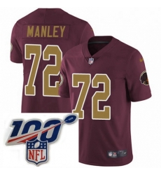 Mens Nike Washington Redskins 72 Dexter Manley Burgundy RedGold Number Alternate 80TH Anniversary Vapor Untouchable Limited Stitched 100th anniversary Neck Mens Nike Washington Redskins 72 Dexter Manley Burgundy RedGold Number Alternate 80TH Anniversary Vapor Untouchable Limited Stitched 100th anniversary Neck